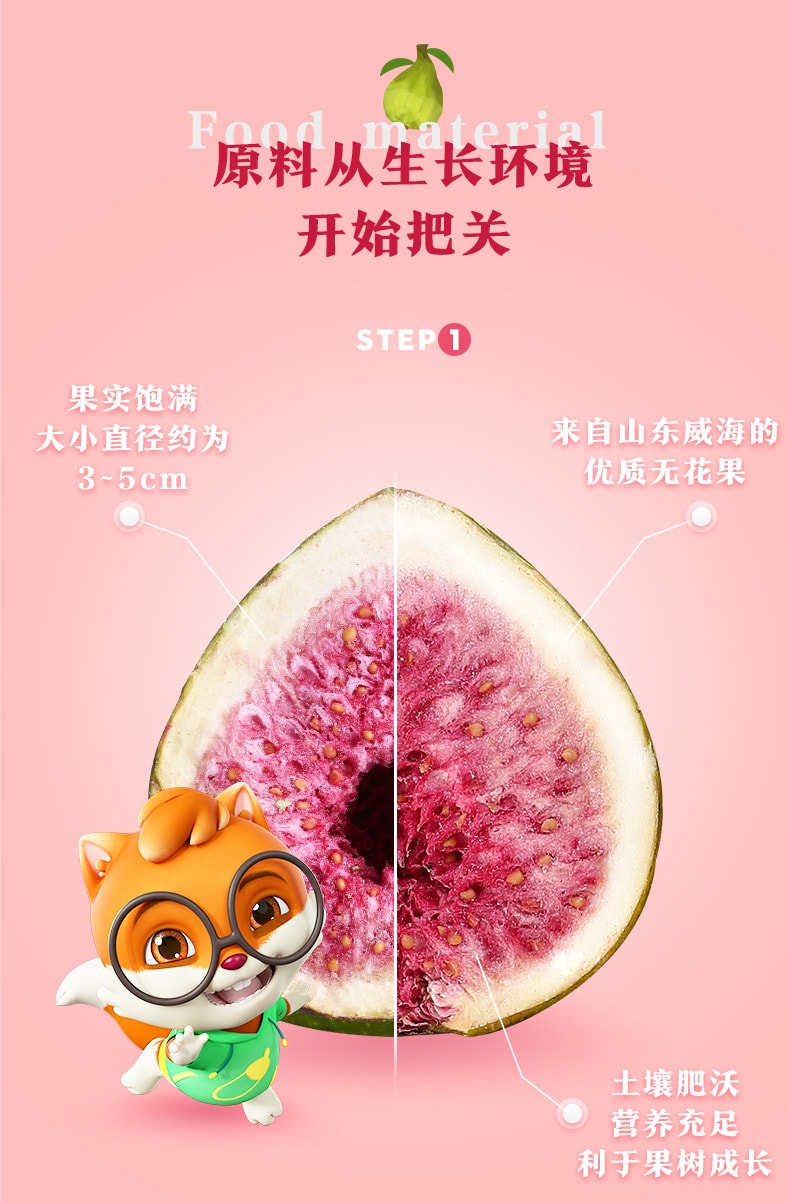 [中国直邮]三只松鼠 冻干无花果30g休闲零食水果干特产蜜饯 30g