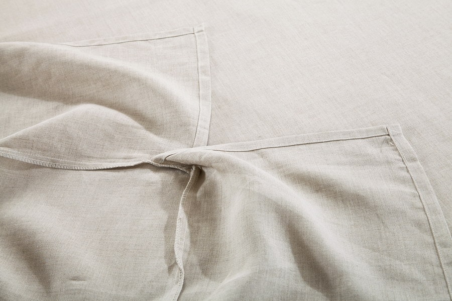 100% linen 3 set Bed skirt+2 pillowcase Queen