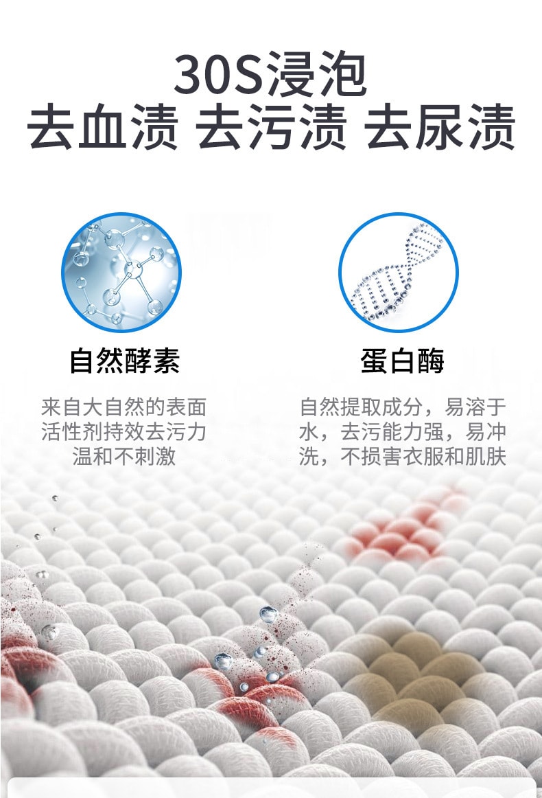 【中國直郵】寶安妮 孕婦寶寶洗護 內衣清潔液-藍色海洋260ml 除菌祛污漬