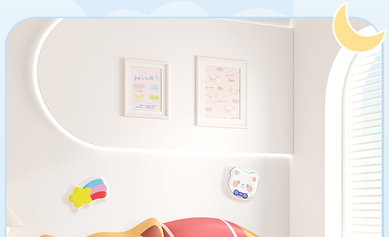 Head Soft Bag Children's Room Headboard For Boys And Girls Anti-Collision Wall Adhesive - Cat Model 180cm*82.4cm 1 Pc
