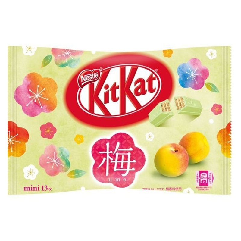 【日本直邮】DHL直邮3-5天到 KIT KAT季节限定 青梅口味巧克力威化 13枚装