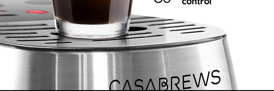 美国CASABREWS咖佰士 意式咖啡机 34oz水箱 半自动打奶泡机 CM5418