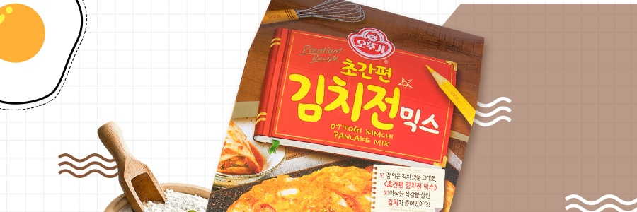 韩国OTTOGI不倒翁 泡菜味混合煎饼粉 320g
