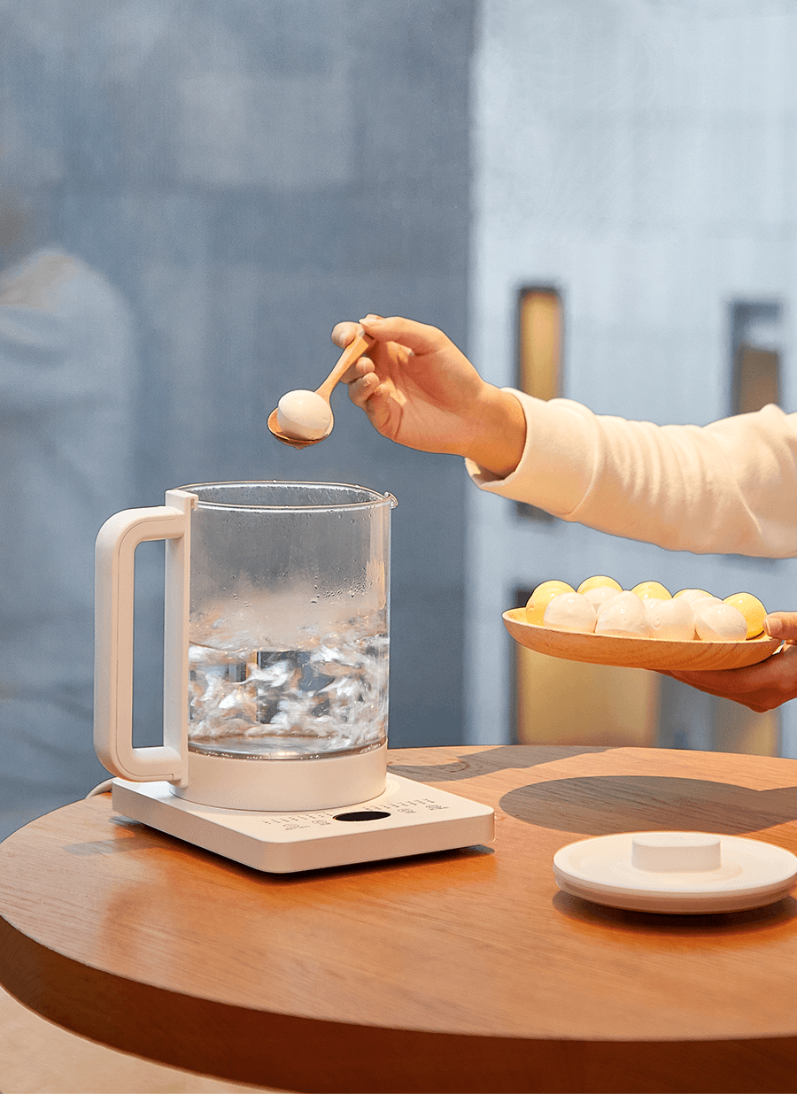 Health Kettle Silent Rapid Boil Multi-Function Glass Auto Keep Warm 1.5L White Supports 100–220V usable in the US.