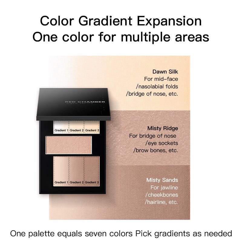 RED CHAMBER 朱栈 RC 春树系列觅影修容盘#CP000 高光修容盘 修饰轮廓阴影面部立体