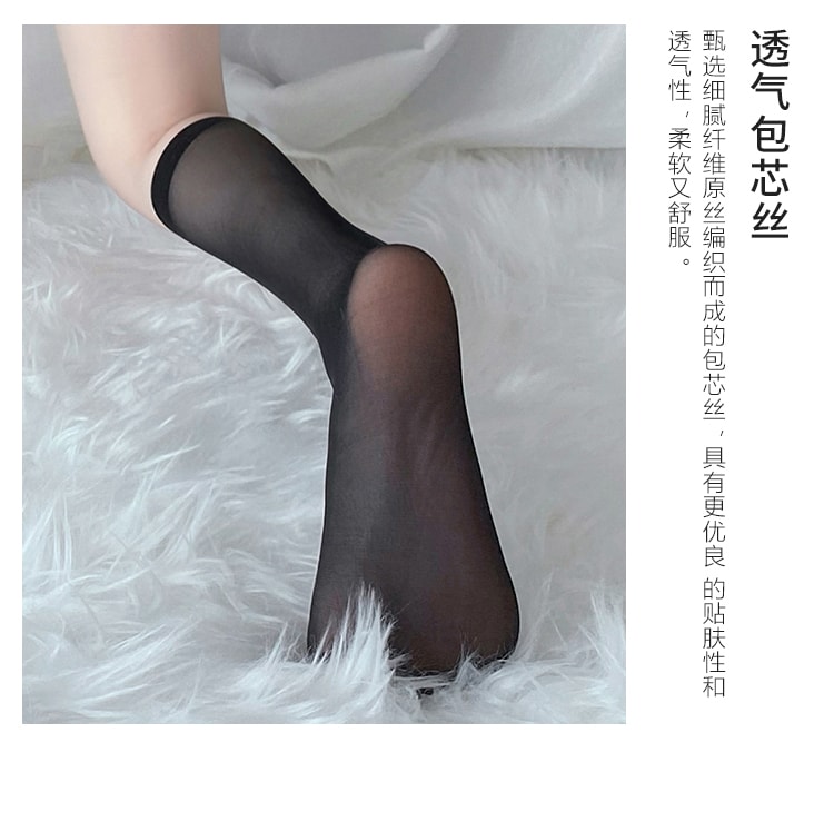 【中国直邮】曼烟 日系JK制服丝袜 均码 白色款