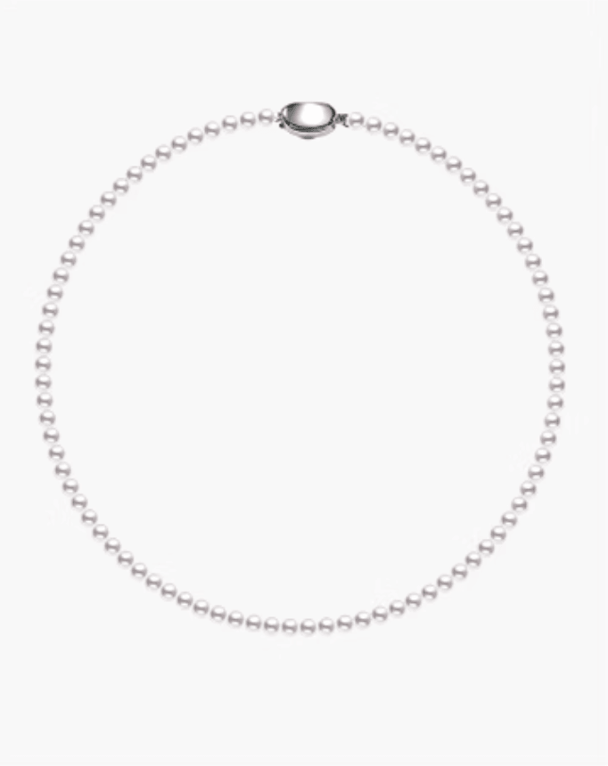 【日本直郵】AKOYA阿古屋淡水珍珠項鍊高級感小米baby 5-5.5mm串珠鎖骨鏈