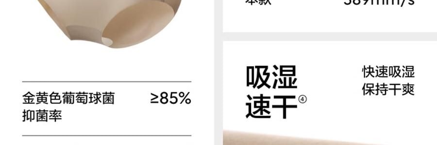 BANANAIN蕉内 508Air女士内裤 中腰纯棉短裤 无痕健身瑜伽抗菌裤 3件装 L码