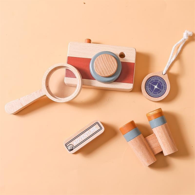 【中國直郵】 FOXTAIL 兒童過家家木質玩具 益智 親子 多功能 寶寶 仿真餐廚套裝 環保-咖啡機 1套*|預計到達時間3-4週