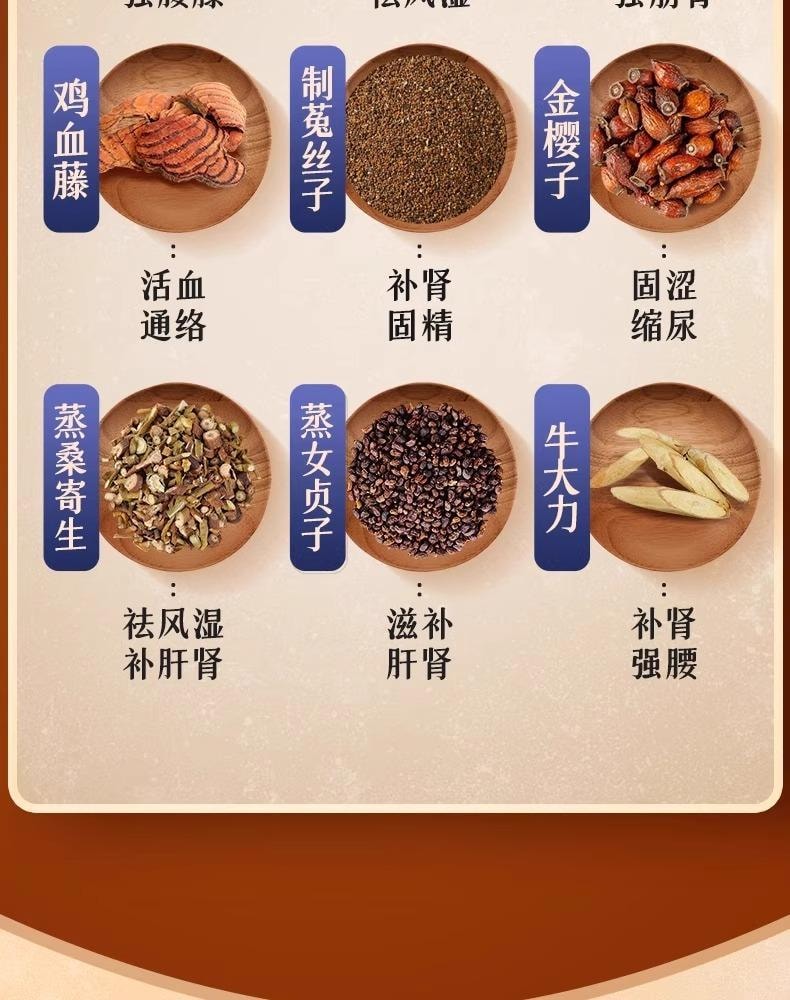 【中国直邮】 北京同仁堂 壮腰健肾丸10丸/盒 1盒 肾亏肾虚 养血 专科用药 补肾养肾 小便频繁