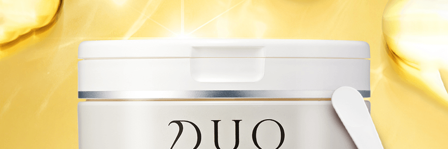 日本DUO 清爽型毛孔清潔卸妝膏 眼唇彩妝可用潔面膏 控油清透 軟化角質 黃色清潔款 附挖勺 90g