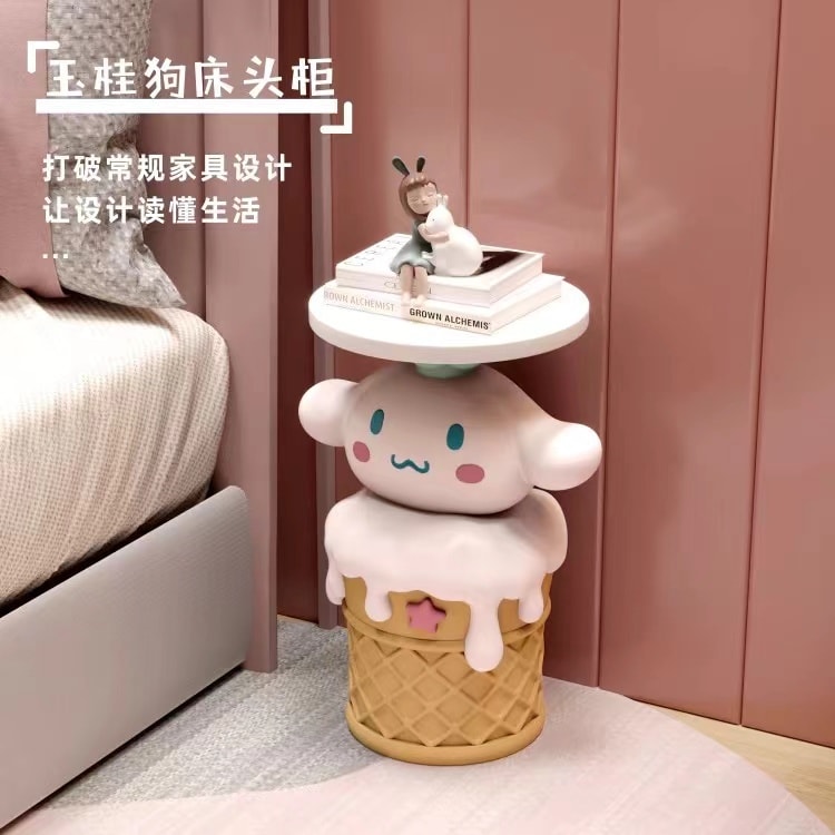【中國直郵】 FOXTAIL 三麗鷗可愛兒童床頭櫃 女孩男孩房間創意女孩小型卡通床頭櫃 - 美樂蒂 1件丨*預計到達時間3-4週