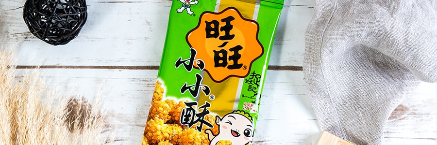 台湾旺旺 田园稻香自然主张 小小酥 葱香鸡肉味 60g*10包【超值装】 包装随机发