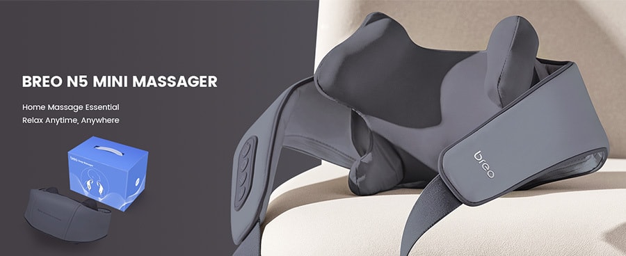 Relax on the Go! Breo N5 Mini Neck Massager Review 