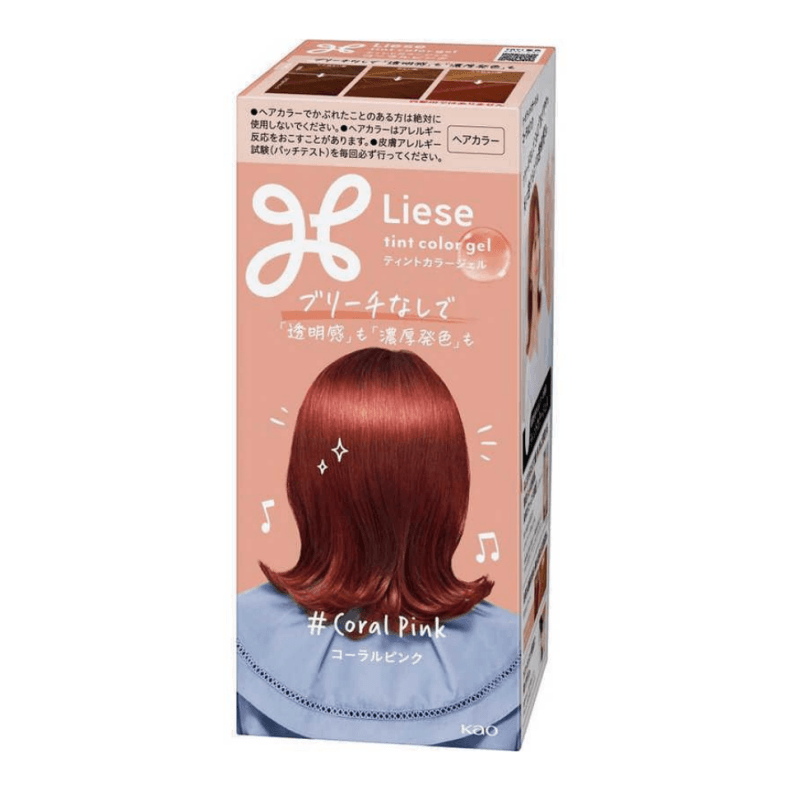 【日本直效郵件】日本 KAO花王 Liese 染髮凝膠 珊瑚粉紅 191mL