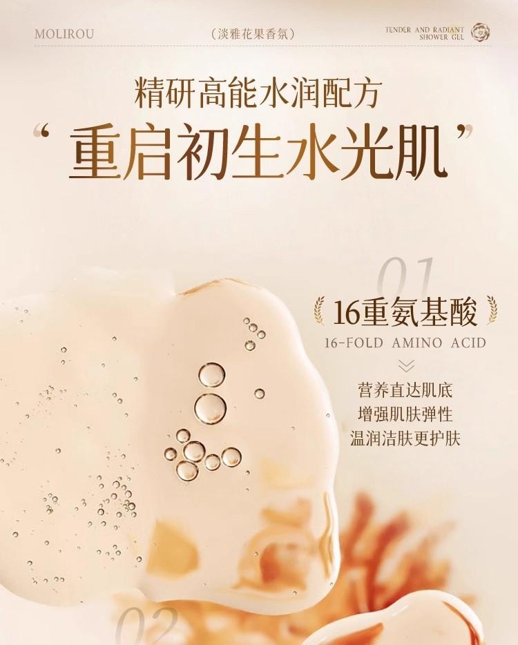 【中國直郵】 魔立柔 沐浴露 持久留香 男女通用 全身滋潤 清爽肌膚 洗浴香氛 沐浴用品 668ml 1瓶