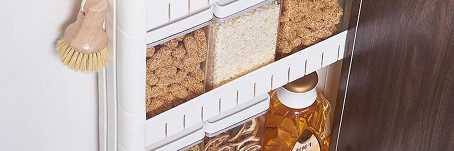 3層邊縫櫃夾縫櫃子 縫隙收納櫃 附輪子掛鉤 45×10×73cm