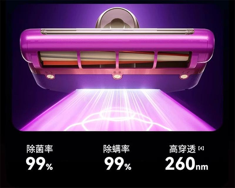 【中國直郵】 康佳 颶風無線除蟎儀床上紫外線殺菌機二合一 水銀灰+8濾芯