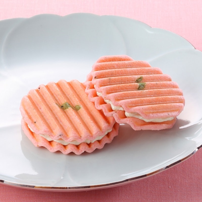 【日本直邮】日本传统和菓子老铺 源吉兆庵 期限限定 樱花夹心华夫饼 6枚装