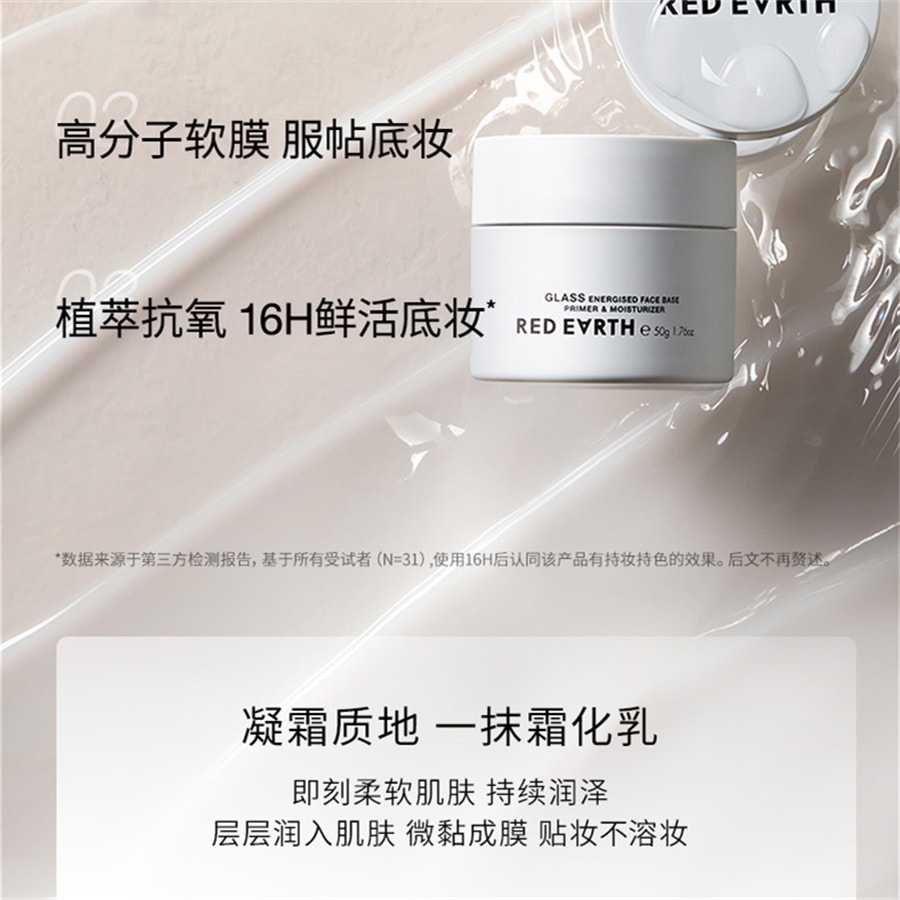 【中國直郵】紅地球 貼貼霜 妝前乳打底隔離面霜 補水保濕滋潤服帖不卡粉 經典款50g/瓶