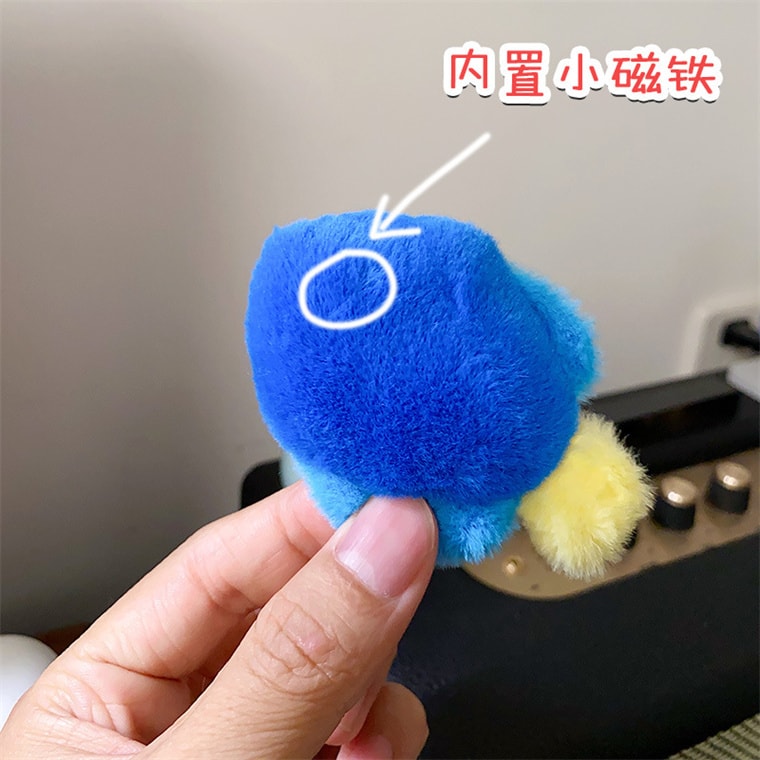 【中国直邮】 FOXTAIL 小小水族馆冰箱贴盲袋 海洋动物 毛绒摆件 可爱洞洞板装饰磁力贴 随机1袋*|