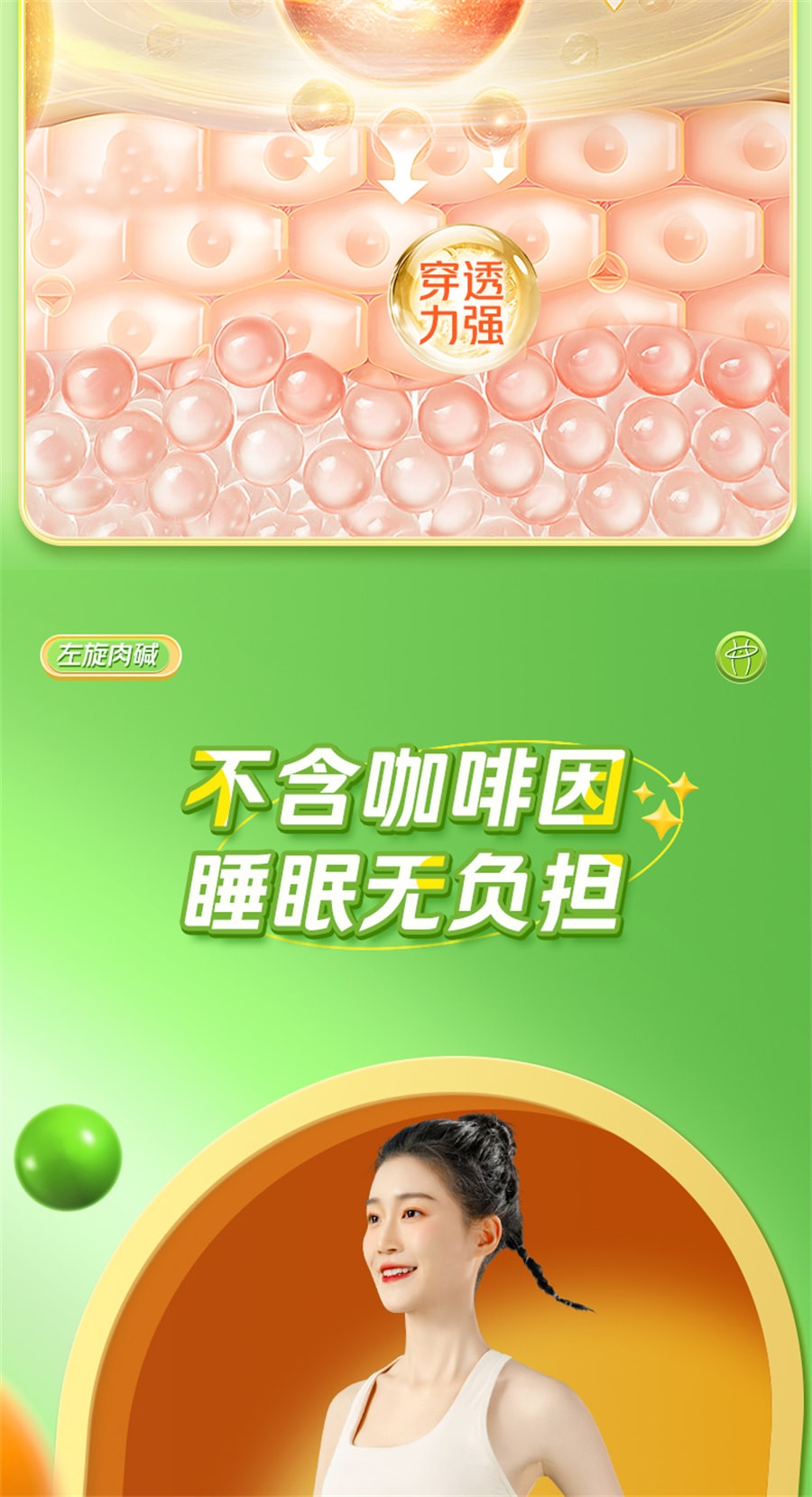 【中國直郵】 北京同仁堂 左旋肉鹼茶多酚膠囊減肥排油燃脂瘦身左旋肉鹼減肥專用 40粒/罐