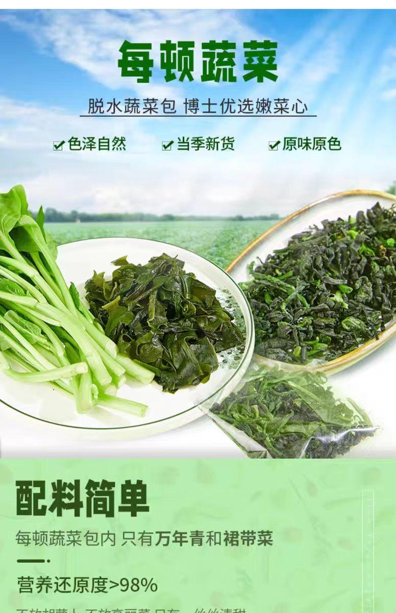 【中國直郵】 低卡博士 每頓蔬菜 脫水蔬菜包 15g*9小包 135g*1袋