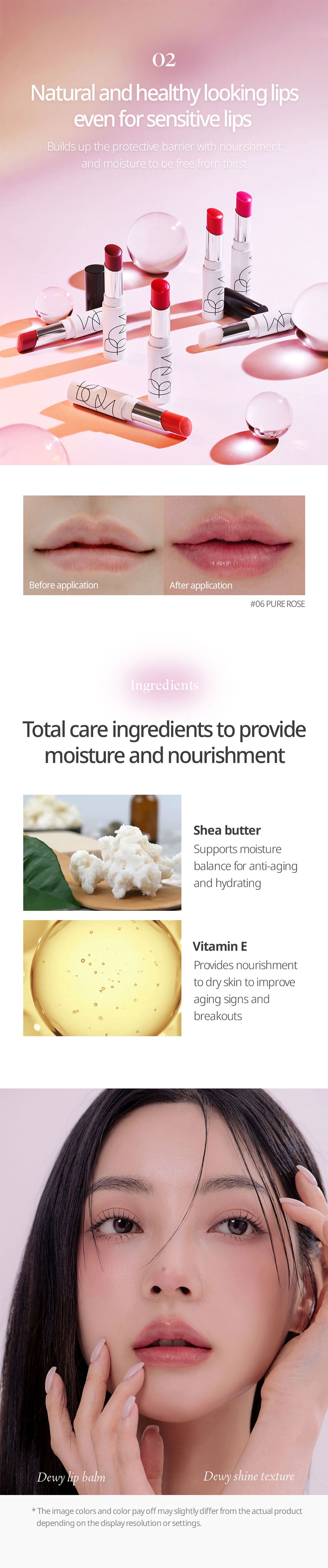 韓國BOM碧波曼滋養亮彩潤唇膏 #04 珊瑚橙色 滋潤補水 不起皮 4.5g