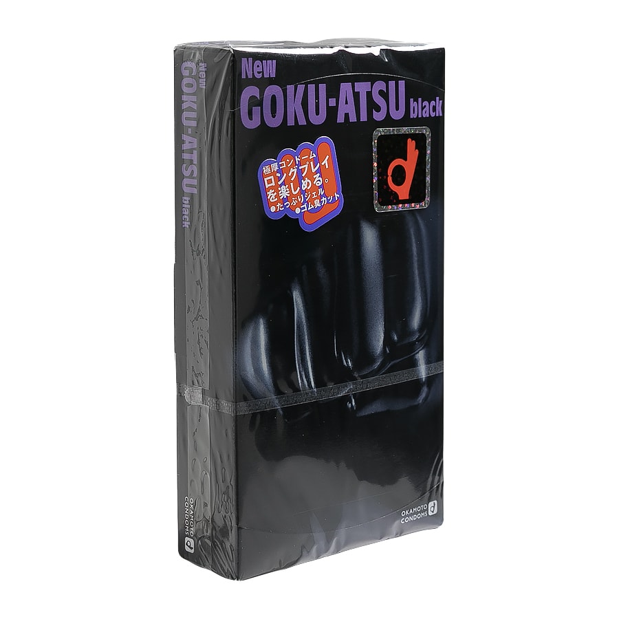 Japan GOKU-ATSU Black Condoms 12pcs - Yamibuy.com