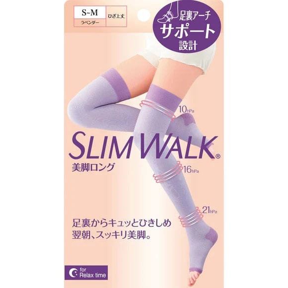 日本 SLIM WALK 美腿美脚长筒袜 S-M 1 pcs