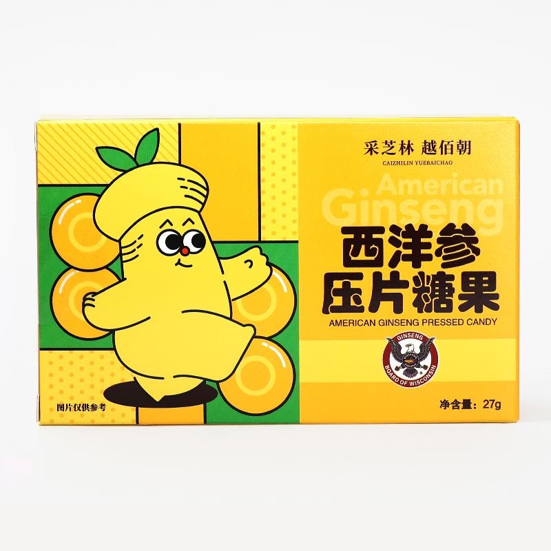  採芝林 西洋參壓錠 無糖 15 顆*1.8g 清新糖果