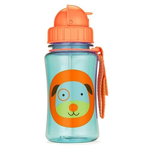 SKIP HOP Zoo Straw Bottle Holds 12 oz Darby Dog