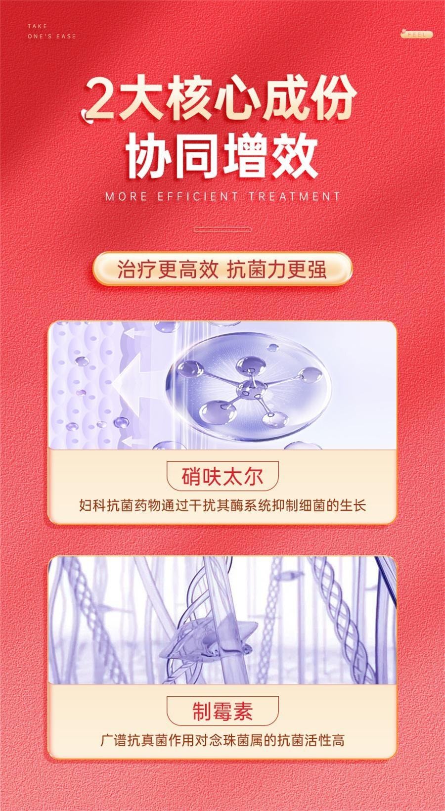  日本 MOLAK MOL硝呋太爾制黴菌素陰道軟膠囊黴菌性陰道炎婦科用藥硝砆太爾外用栓 6粒/盒 (建議拍攝兩盒)