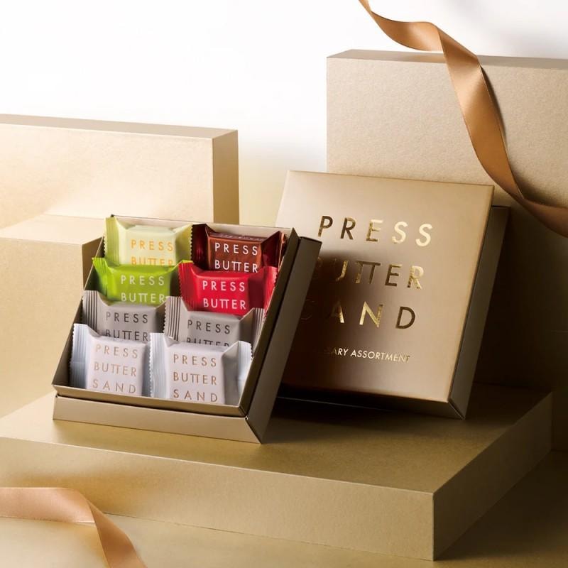 【日本直邮】 日本 press butter sand 周年限定 8种口味黄油饼干精选礼盒 8枚装