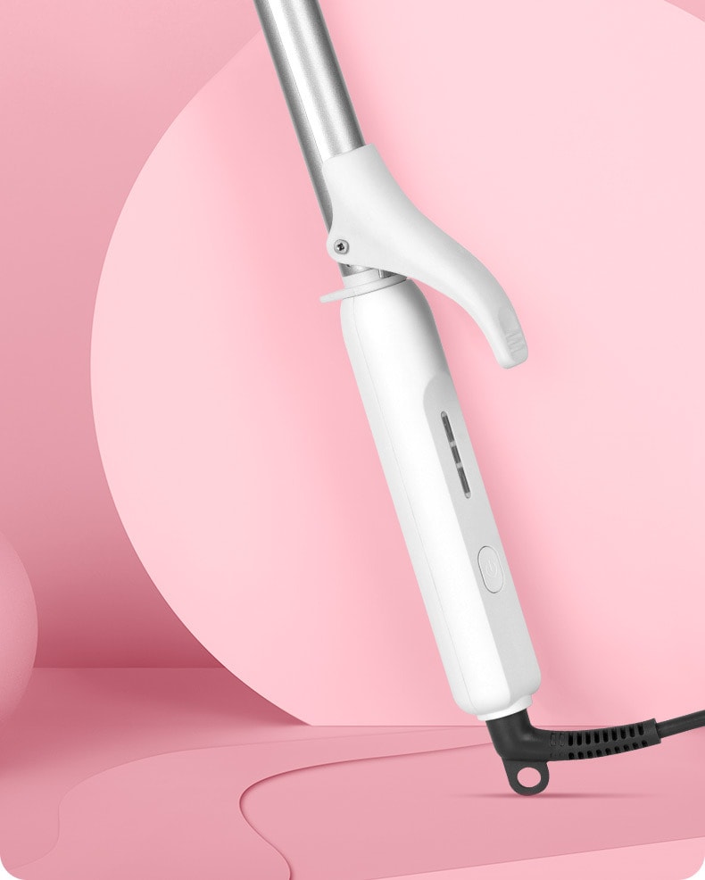 K·SKIN金稻 捲髮棒電動 防燙電捲髮棒 加長小卷迷你 瀏海內扣羊毛捲 KD580 白色