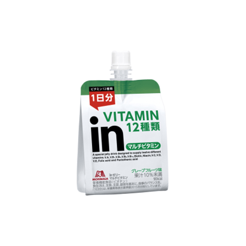 【日本直郵】MORINAGAGA森永制菓 維他命in能量果凍葡萄柚味180g