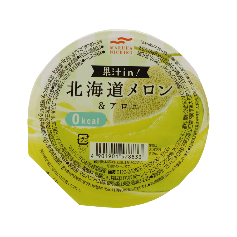 MARUHA-NICHIRO Fruit Juice In! 0kcal HOkkaidou-melon&Aloe 150g