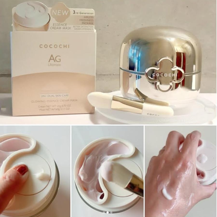 【日本直郵】 日本 COCOCHI 新版 Ag精華霜塗抹面膜 精華霜20g+ 精華面膜60g