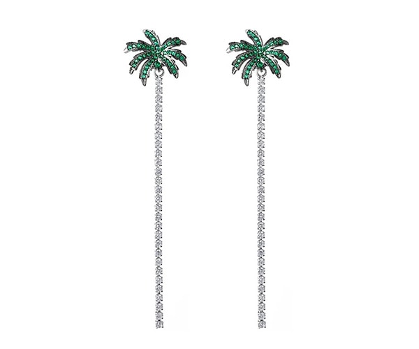 Coco tree sterling silver earrings