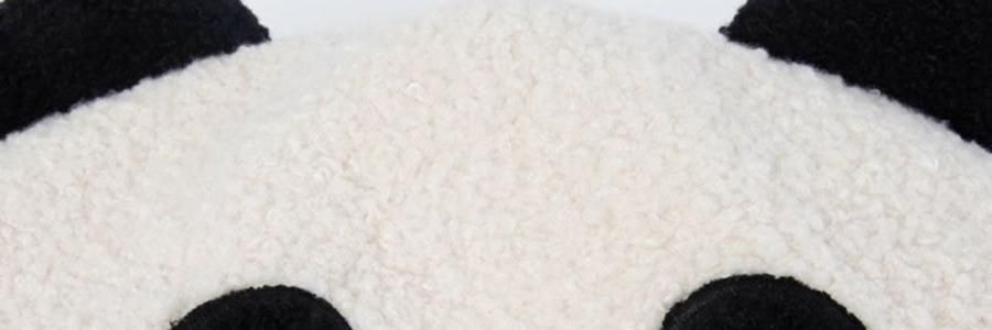 THE BEAST野兽派 旅行小憩套装 毯子帆布袋颈枕 熊猫嘭嘭PANDA POMPOM 