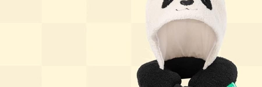 THE BEAST野兽派 旅行小憩套装 毯子帆布袋颈枕 熊猫嘭嘭PANDA POMPOM 