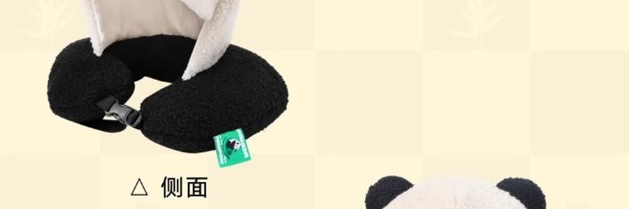 THE BEAST野兽派 旅行小憩套装 毯子帆布袋颈枕 熊猫嘭嘭PANDA POMPOM 