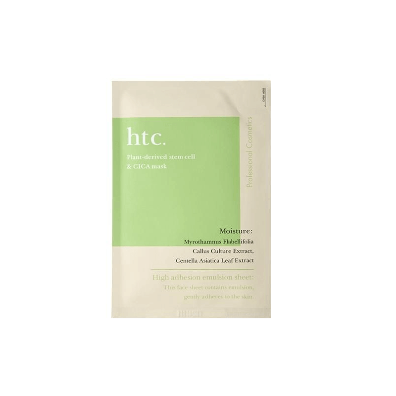 日本直邮】 日本日本其他HTC 高浓度植物干细胞面膜绿色款1枚复活草补水