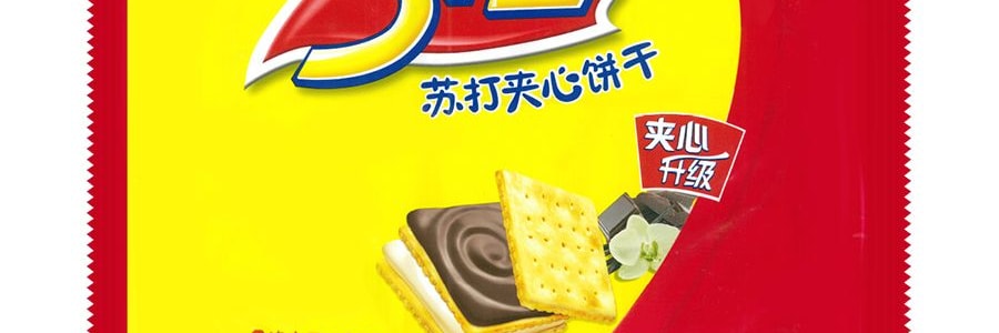 康師傅 3+2蘇打夾心餅乾 香草巧克力口味 三連包 375g