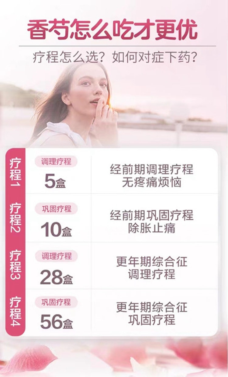 【中国直邮】扬子江药业集团 香芍颗粒4g*3袋/盒 更年期烦躁痛经肝郁调经调理气血