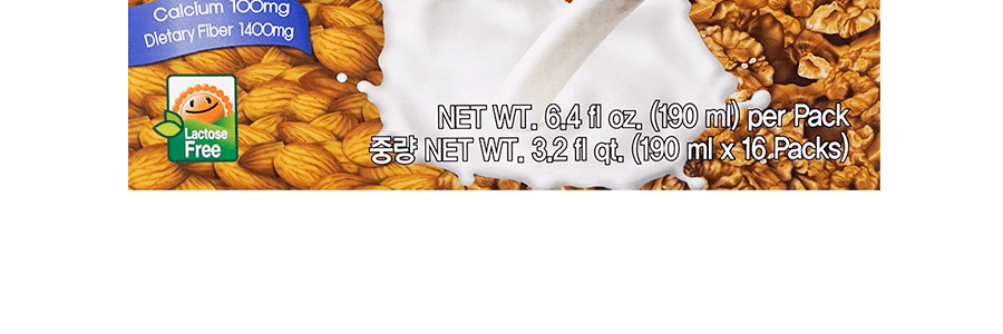 韓國Dr.chung's food 杏仁核桃豆奶 190ml*16盒