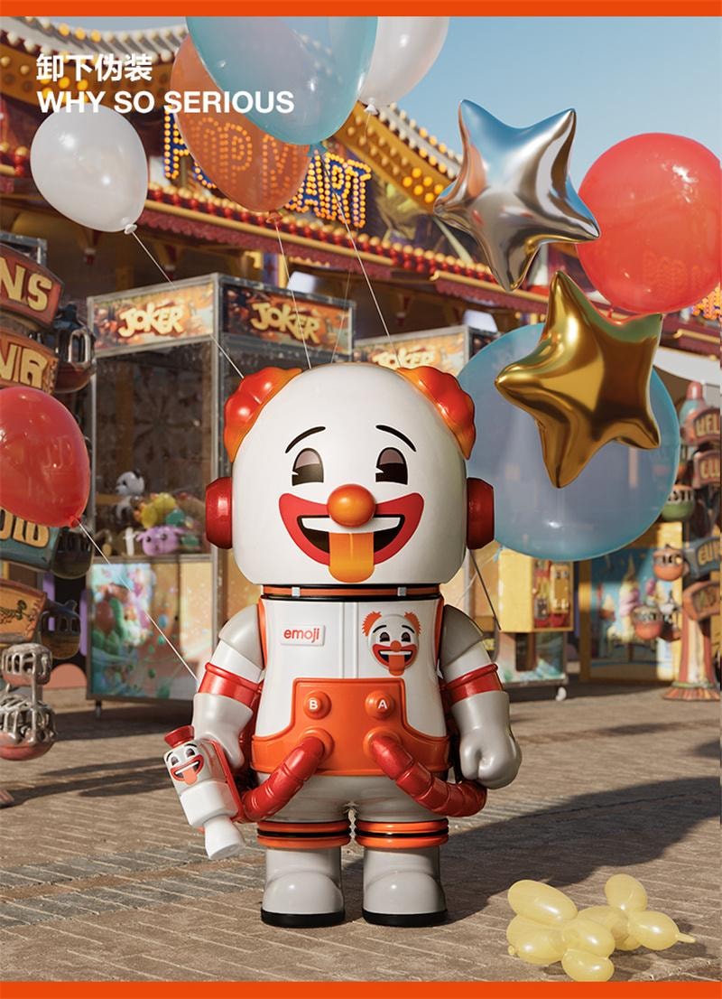 【中国直邮】 POP MART 泡泡玛特 MEGA SPACE MOLLY 100% × emoji™ 盲盒礼物 随机1个装