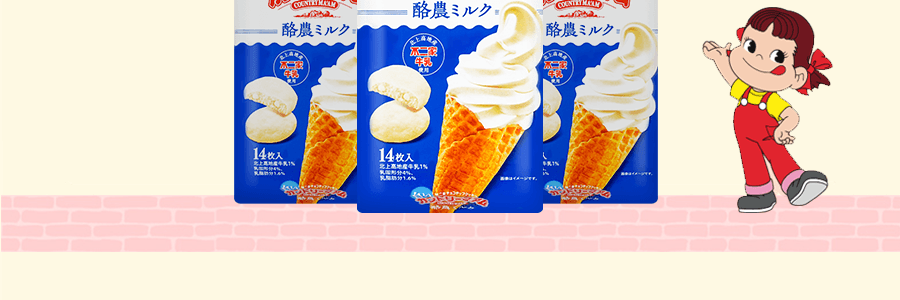 日本FUJIYA不二家 牛乳冰淇淋饼干 147g