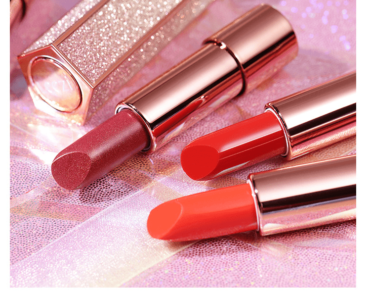 [中国直邮]莉兹LEEZI 璀璨星光魅色唇膏 滋润保湿 抖音快手小红书同款 网红唇膏口红 正红色 单支装