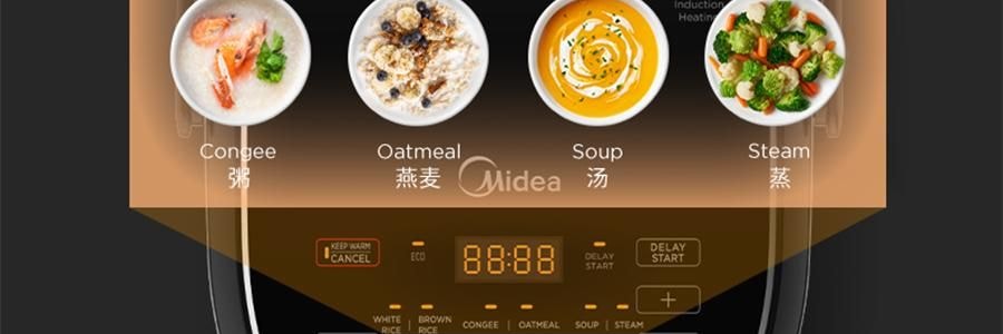 MIDEA美的 高端智能IH电饭煲电饭锅 8大预设菜单 多层厚釜内胆 3L 